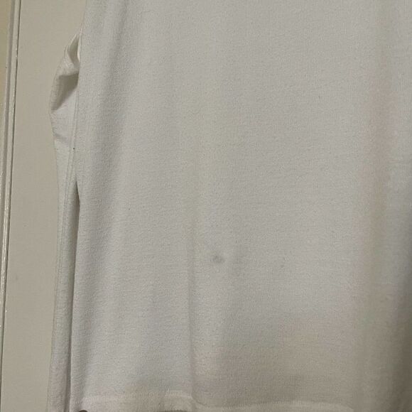 Rag and Bone white long sleeve cold shoulder cut out shirt size Medium - Picture 4 of 7